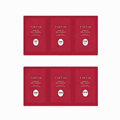 TIRTIR - Mask Fit Red Cushion Foundation 6 Shade Trial Kit Light Medium